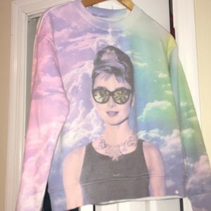 F21 Audrey Hepburn Crewneck Sweater